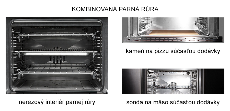 kombinovaná parná rúra - vstavaná rúra GENESI, 90 x 60 cm kombinovaná parná rúra - vstavaná rúra GENESI, 90 x 60 cm